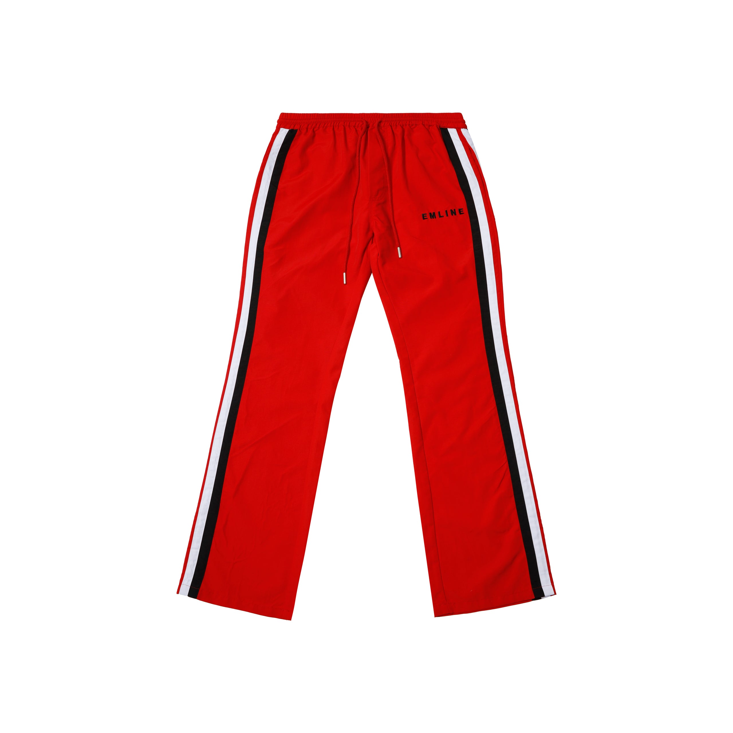 Windbreaker Pants- Red/Black | Emline Clothing